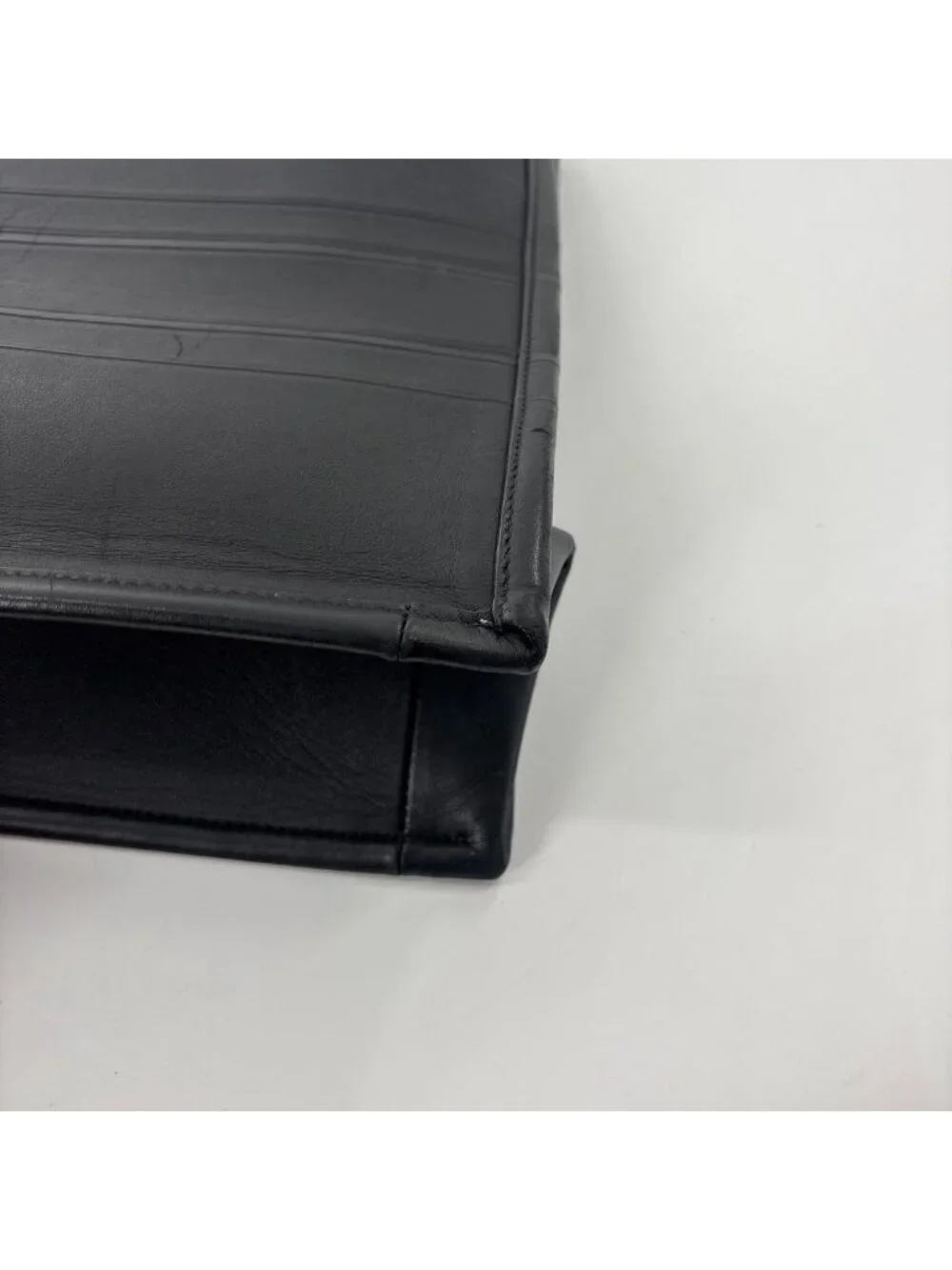 Dior All Leather Book Tote Bag Medium Black
